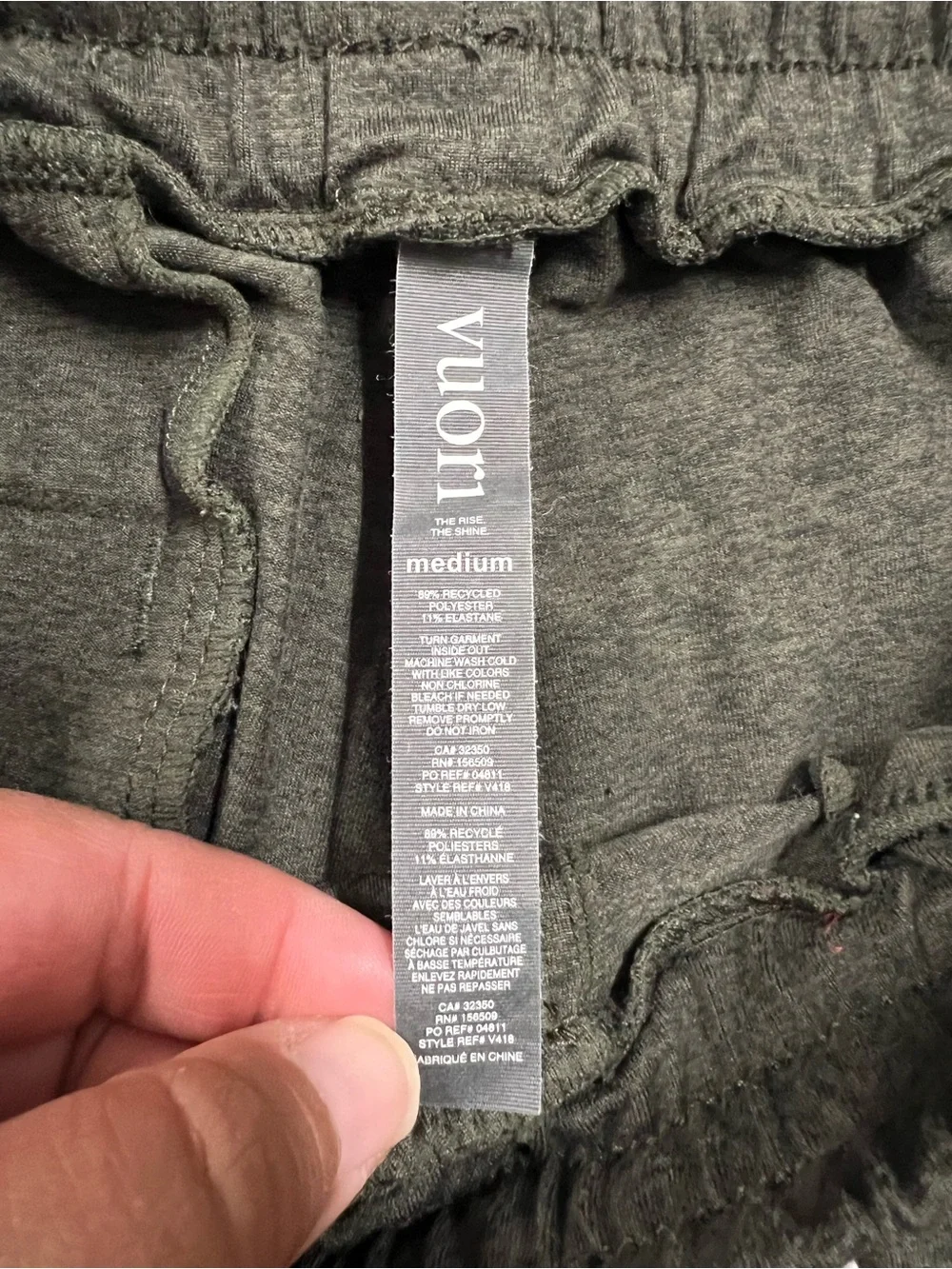 Vuori Mens Dark Straight Leg 4 Way Stretch Ponto Performance Pant 30
